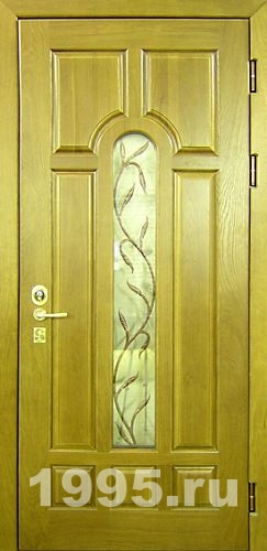 Двери с витражами и массивом дерева Двери с витражами и массивом дерева